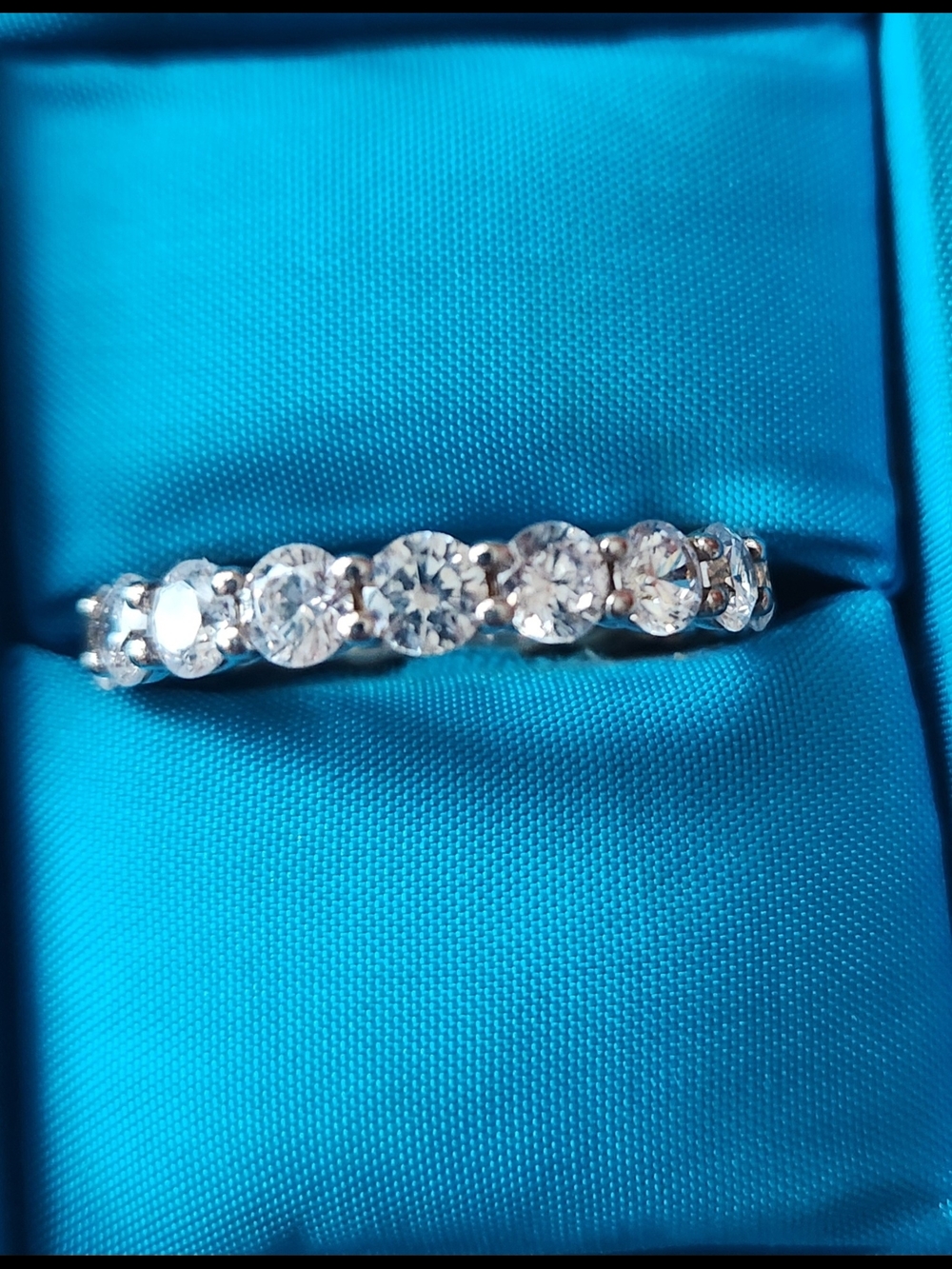 Tocara Sterling Silver Diami Diamond Eternity Band - White